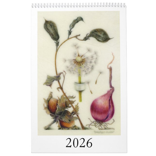 Calendrier inspiré de Hoefnagel 2026 - D. Walser-K (Protection)