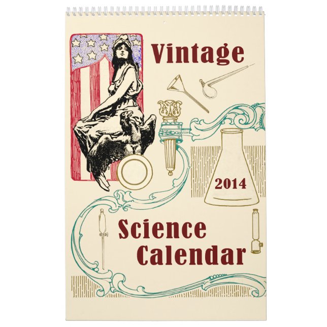 Calendrier Invention antique vintage d'Américain de (Protection)