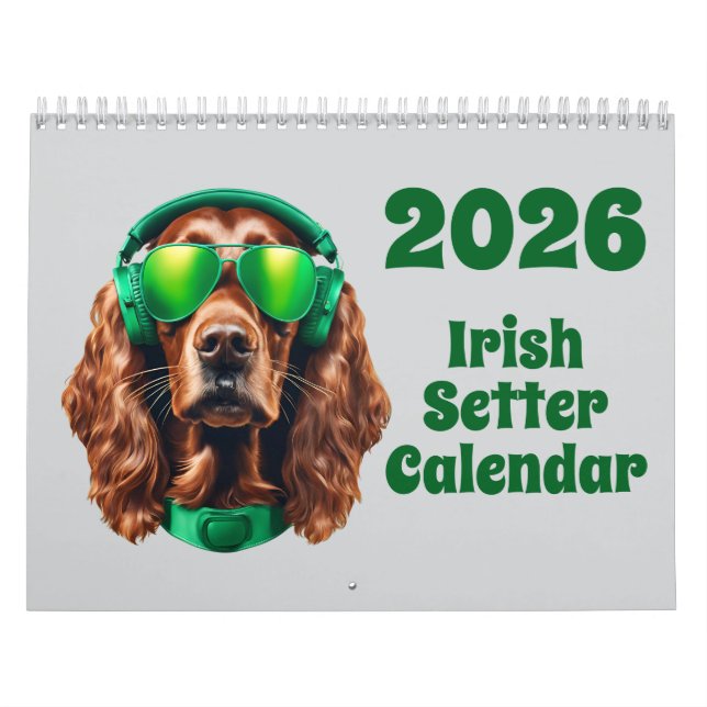 Calendrier Irish Setter Calendar (Protection)