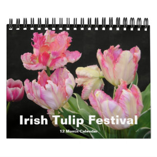 Calendrier irlandais de festival de tulipe
