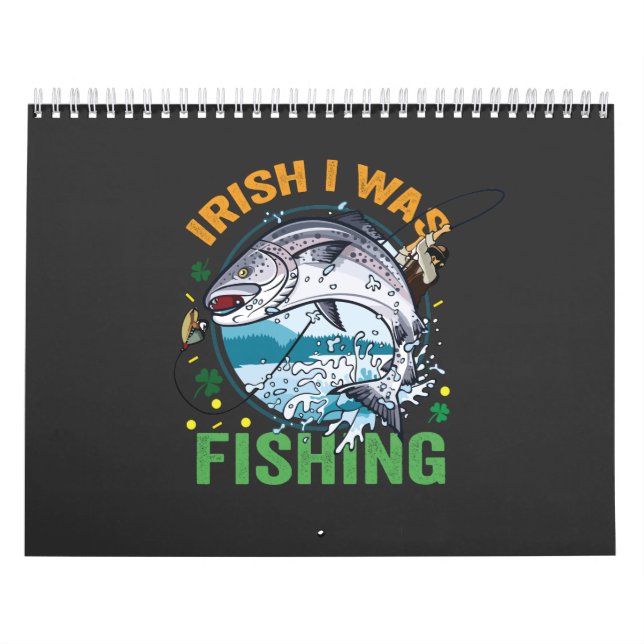 Calendrier Irlandais J'étais Pêche drôle Pêcheur St Patrick's (Protection)