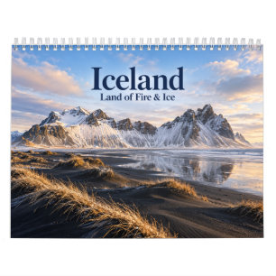 Calendrier Islande Terre de Feu & Glace Paysage Naturel