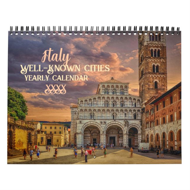 Calendrier Italie Villes bien connues Europe (Protection)