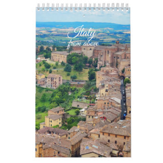 Calendrier Italie vue d'en haut