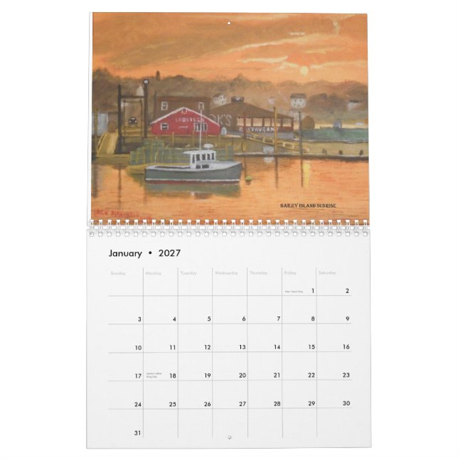 Calendrier Jack Mckenzie Art 2025 (Jan 2027)