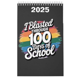 Calendrier J'ai soufflé pendant 100 jours de l'école Arc-en-c
