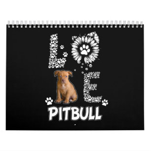 Calendrier J'aime les chiens de Pitbull