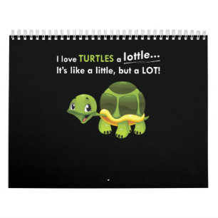 Calendrier J'Aime Les Tortues. C'est comme un peu