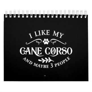 Calendrier J'Aime Mon Cane Corso Amoureux de les chiens uniqu