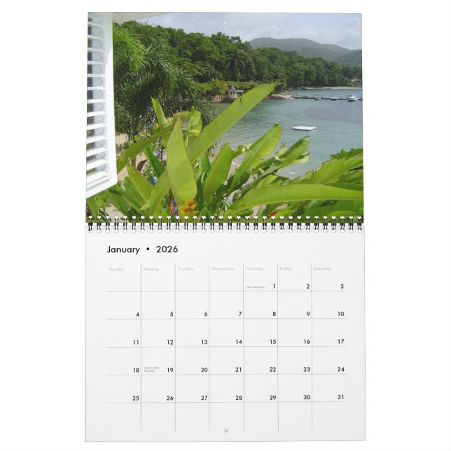 Calendrier Jamaïque (Jan 2026)