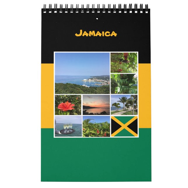 Calendrier Jamaïque - Collage photo (Protection)