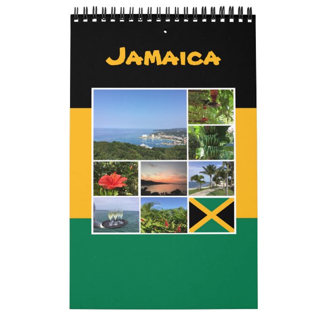 Calendrier Jamaïque - Collage photo (Protection)