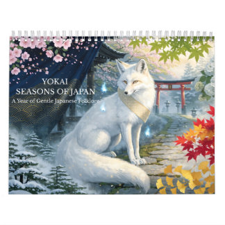 Calendrier Japanese Yokai Four Seasons Fantasy Art