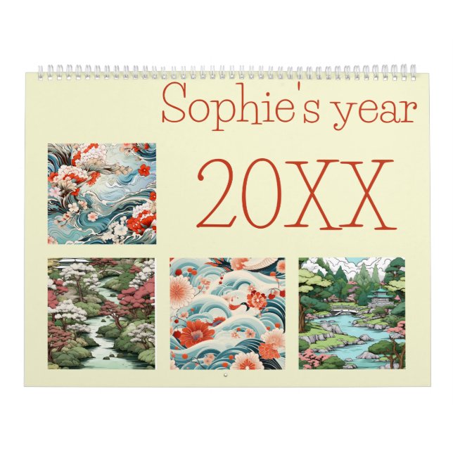 Calendrier Japon art populaire nouvelle année (Protection)