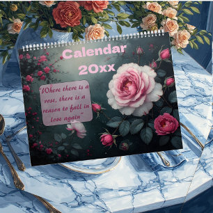 Calendrier Jardin de roses enchanté fleurit toute l'année Nat