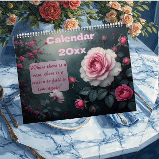 Calendrier Jardin de roses enchanté fleurit toute l'année Nat
