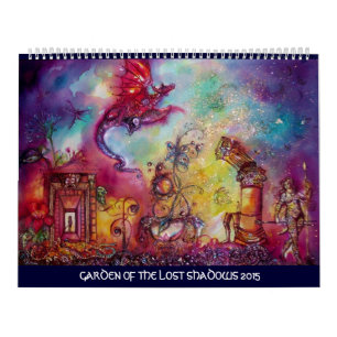CALENDRIER JARDIN DES OMBRES PERDUES -DRAGON ROUGE VOL 2015