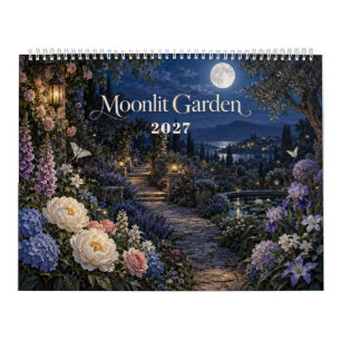 Calendrier Jardin éclairé par la lune - Art botanique