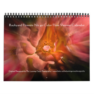 Calendrier Jardin Fleurs No 40 Version de flux couleur