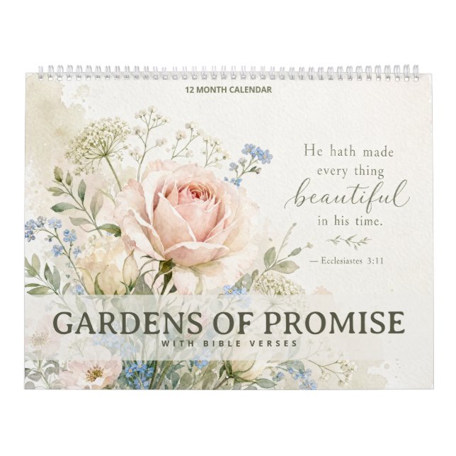 Calendrier Jardins de Promesse - Avec Versets Bibl (Protection)