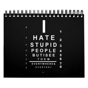 Calendrier Je déteste les idiots