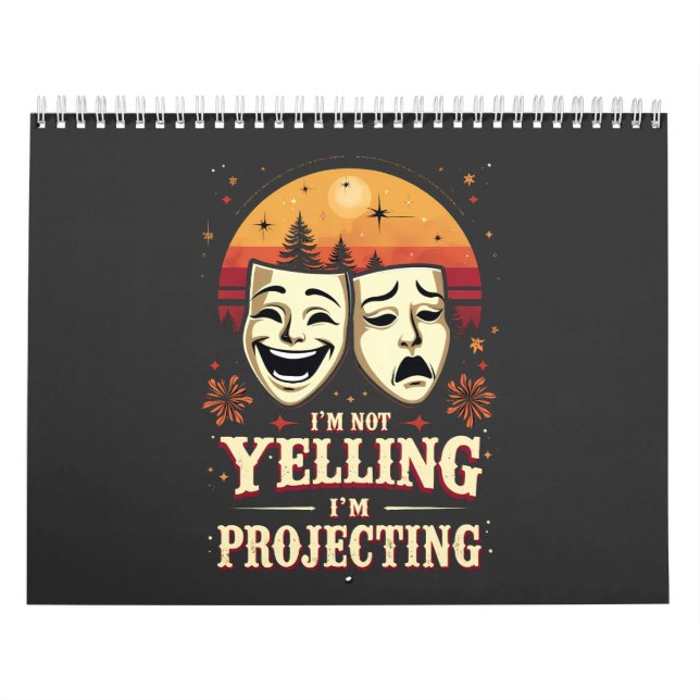 Calendrier Je ne hurle pas Je projette le Théâtre Rétro (Protection)