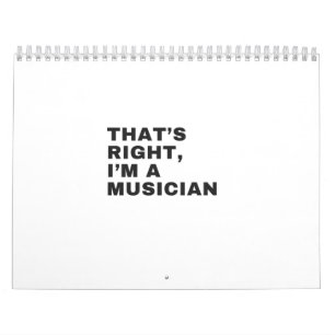 CALENDRIER JE SUIS UN MUSICIEN.