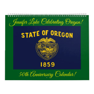 Calendrier Jennifer Lake Célébrer l'Oregon pendant 50 ans!