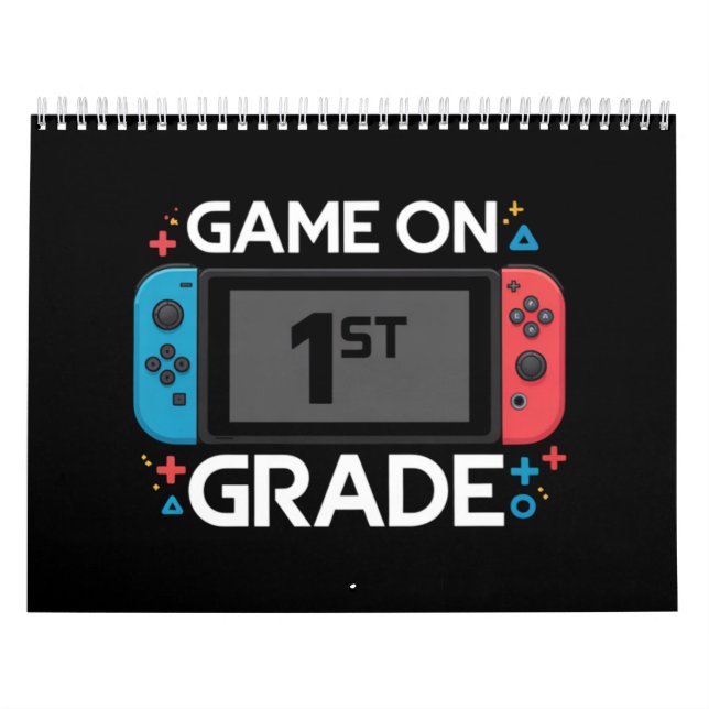 Calendrier Jeu En 1Ère Année Retour À L'École Amusant Gamer (Protection)