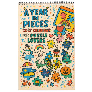 Calendrier Jigsaw Puzzle lovers gift A Year in Pieces – 2027