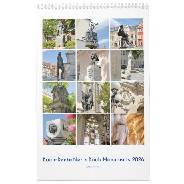 Calendrier Johann Sebastian Bach Monument, 2026 (Protection)