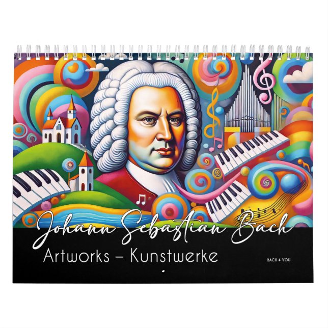 Calendrier Johann Sebastian Bach Portraits : Oeuvres (Protection)