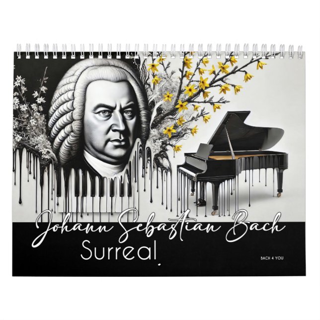 Calendrier Johann Sebastian Bach Portraits : Surréaliste (Protection)