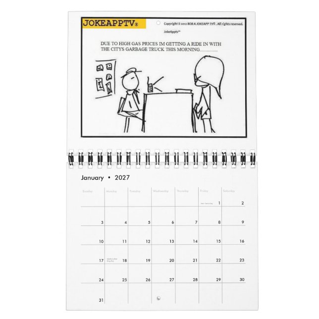 Calendrier JOKEAPP TV ® Cartoon Calendar 2014 (Jan 2027)