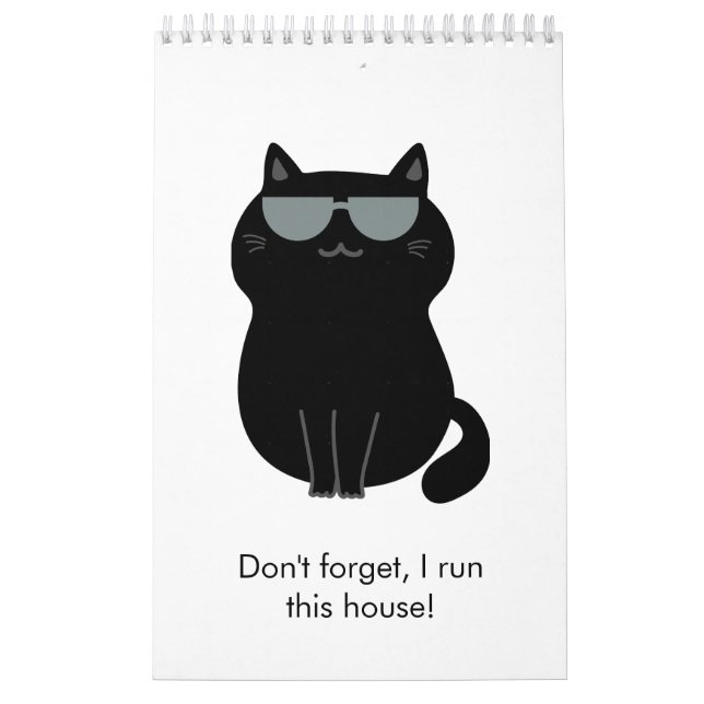 Calendrier Joli Chat - Je dirige cette maison maintenant !  (Protection)