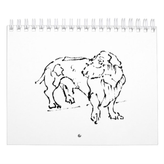 Calendrier Joli chien saucisse Dachshund – 2027 (Protection)