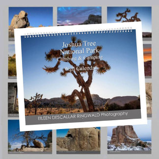 Calendrier Joshua Tree National Park Escalade et Camping
