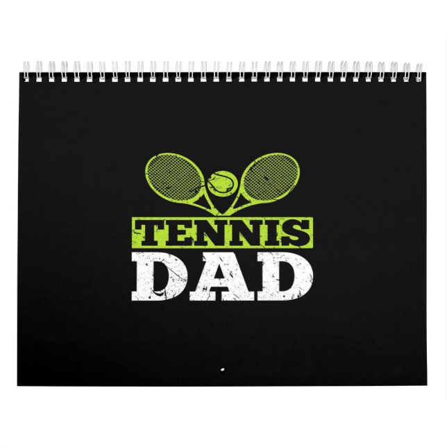 Calendrier Joueur De Tennis Du Papa| Tennis Lover (Protection)