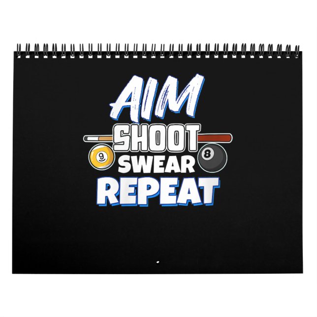 Calendrier Joueuse de billard pour femmes amusantes (Protection)