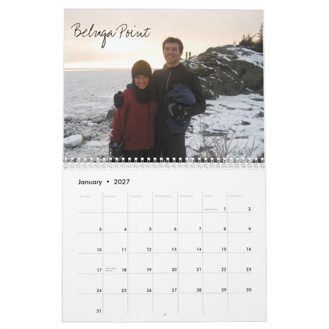 Calendrier Jour après jour, mois après mois, année… (Jan 2027)