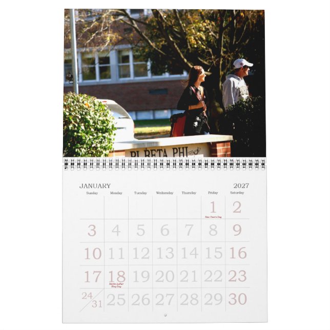 Calendrier Jours de Lafayette (Jan 2027)