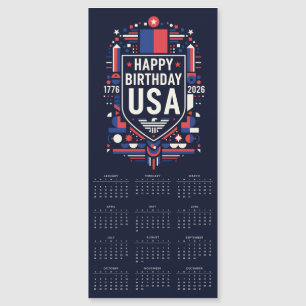Calendrier Joyeux anniversaire USA 250