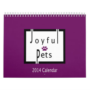 Calendrier joyeux de 2014 animaux familiers