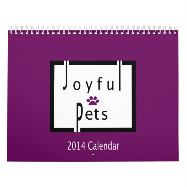Calendrier joyeux de 2014 animaux familiers (Protection)