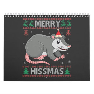 Calendrier Joyeux Hissmas Drôle Moche Xmas Sweater Opossum Ca