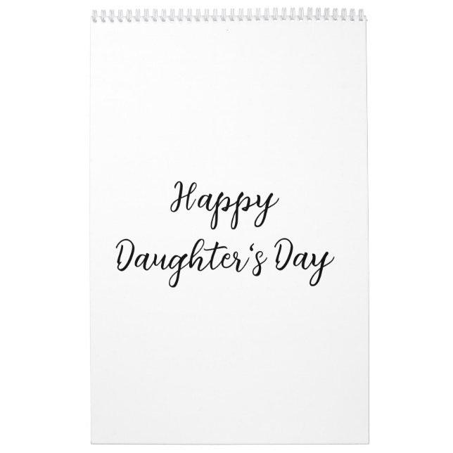 Calendrier Joyeux jour de filles si.ple minimum ajouter le no (Protection)