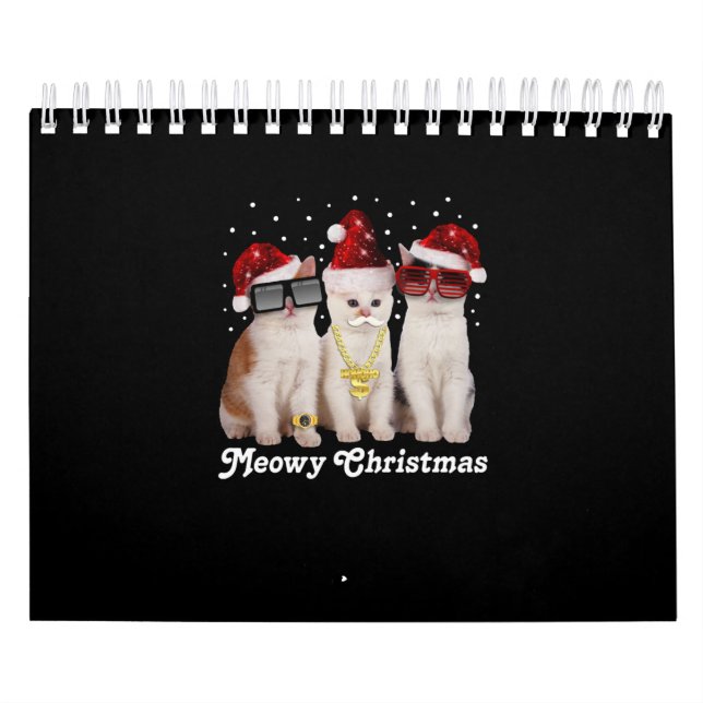 Calendrier Joyeux Noël | Cute Chat avec Père Noël (Protection)