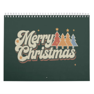Calendrier Joyeux Noël Vintage Vacances Xmas Fêtes