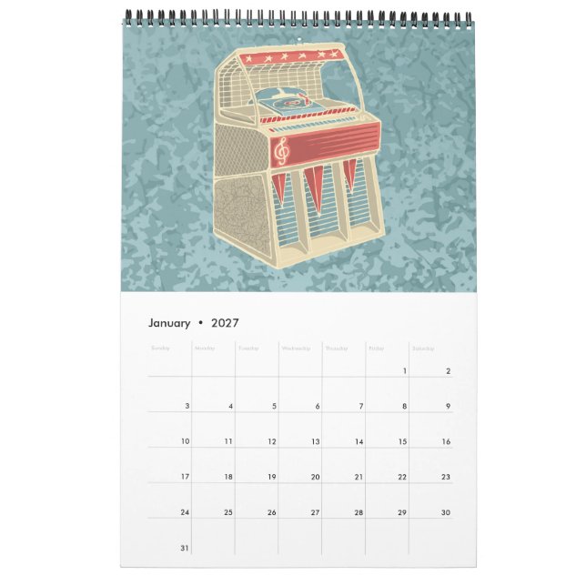 Calendrier Juke-box (Jan 2027)