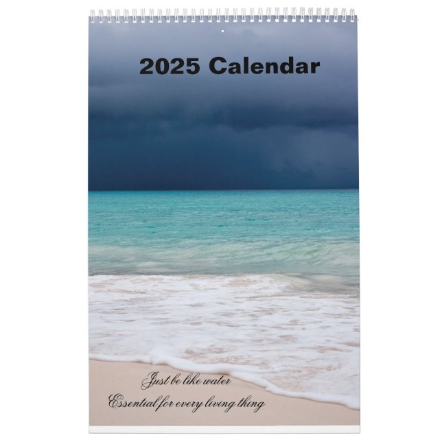 Calendrier Juste être comme les amateurs de plage d'eau 2025 (Protection)